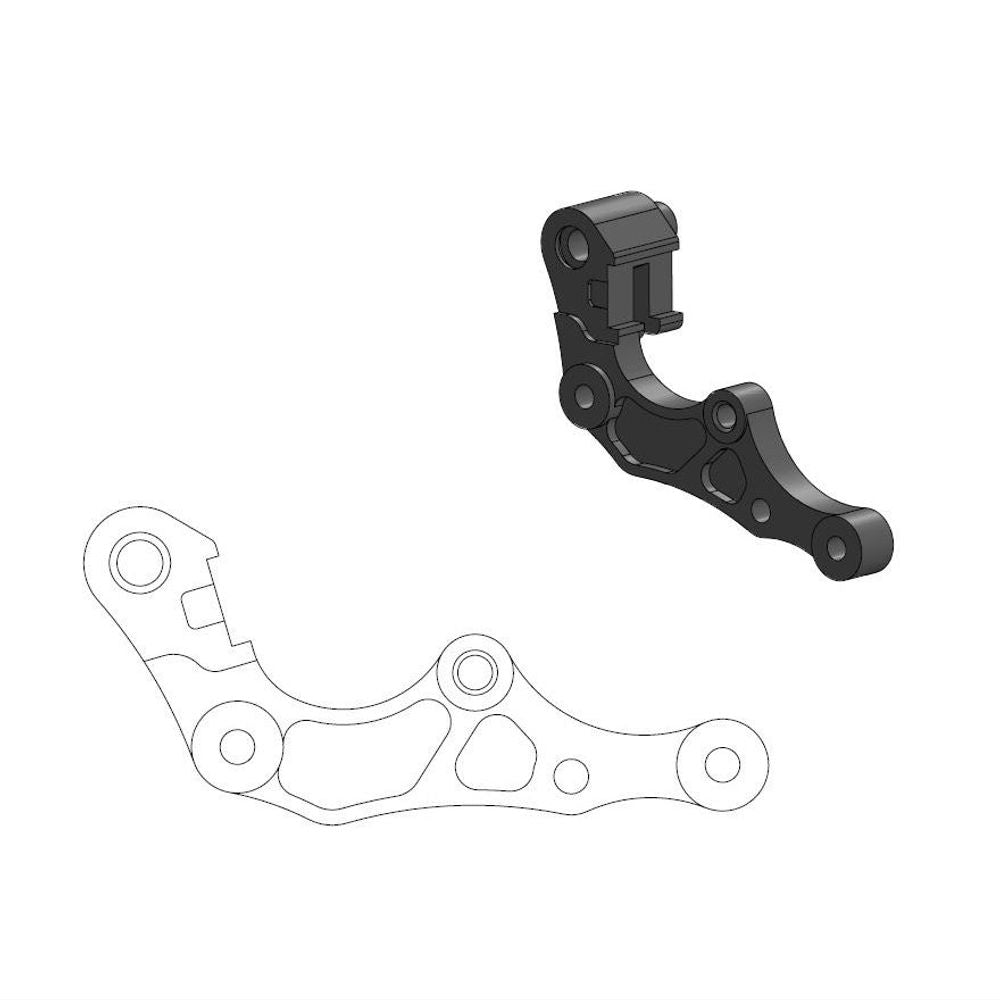Off-road Brake Caliper Adapter 260mm Rotor - Ktm: 85sx 2021 - Grafite Offroad