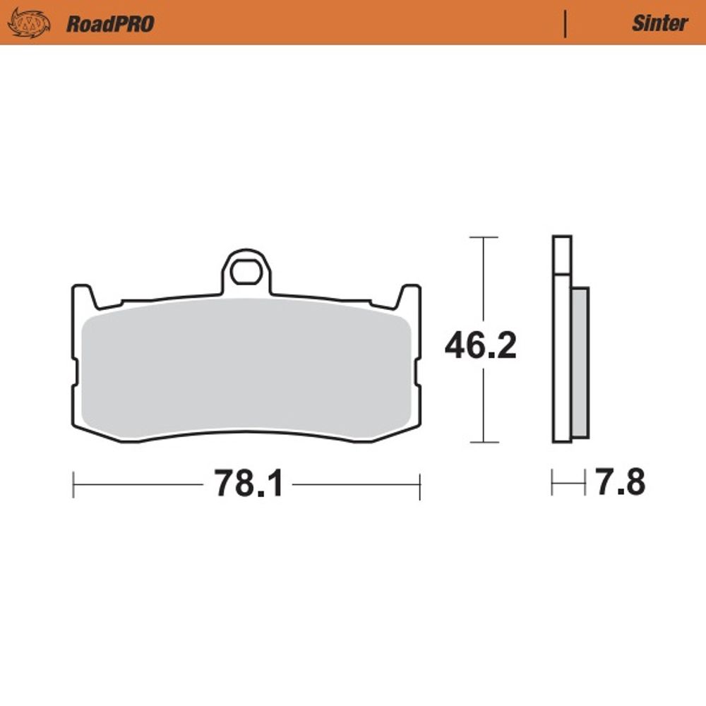 Brake Pads Roadpro Sinter - Front - Grafite Offroad