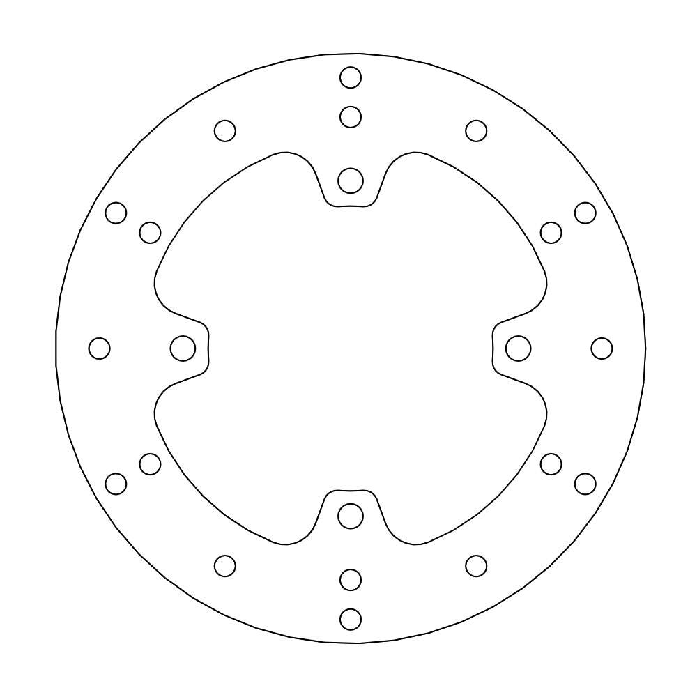 Brake Disc Atv Halo - Rear - Polaris: Sportsman - Grafite Offroad