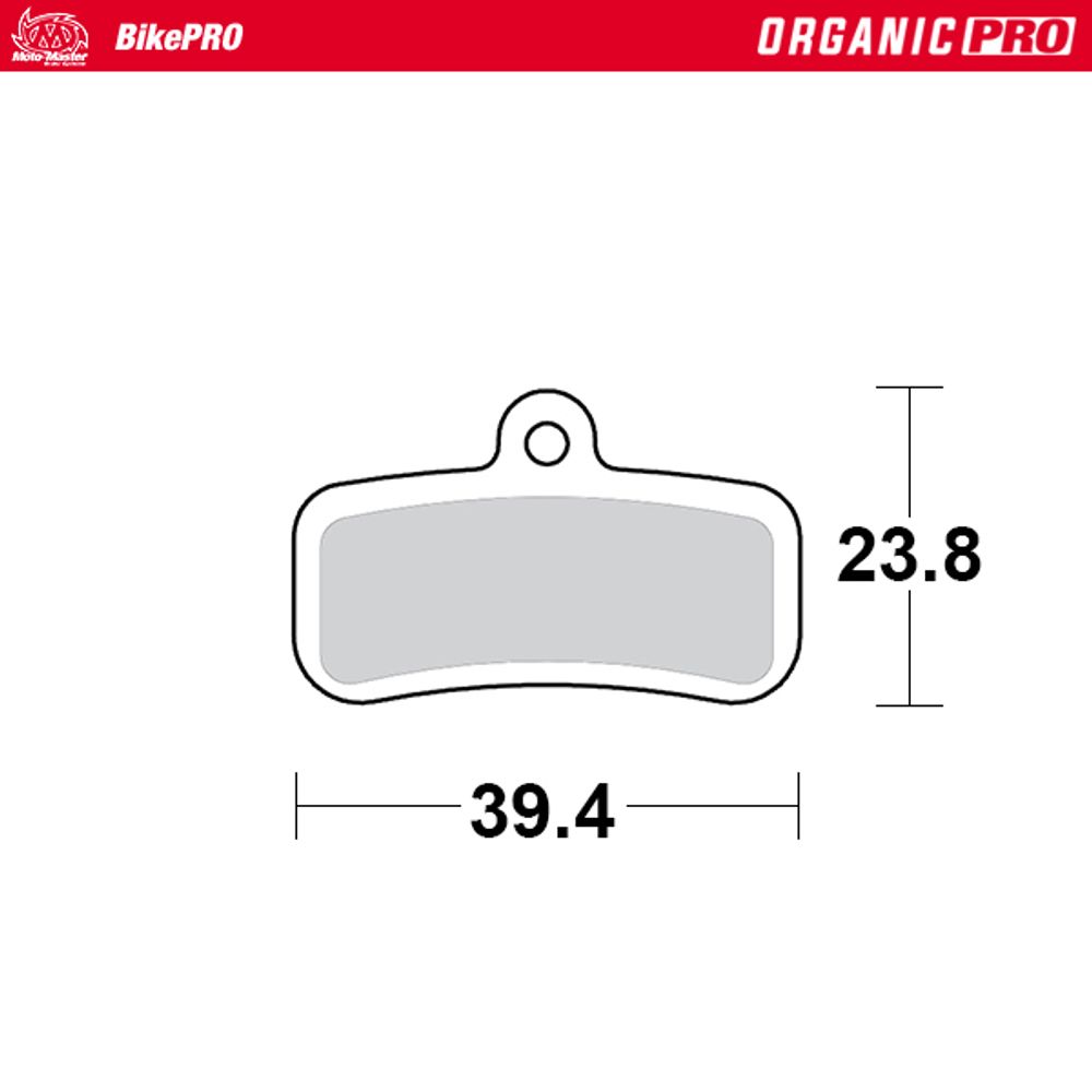 Brake Pads Bicycle Organic Pro: Shimano D Type - Grafite Offroad