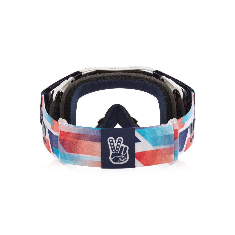 Maschera AIRBRAKE MTB, TLD Bianco, Trasparente