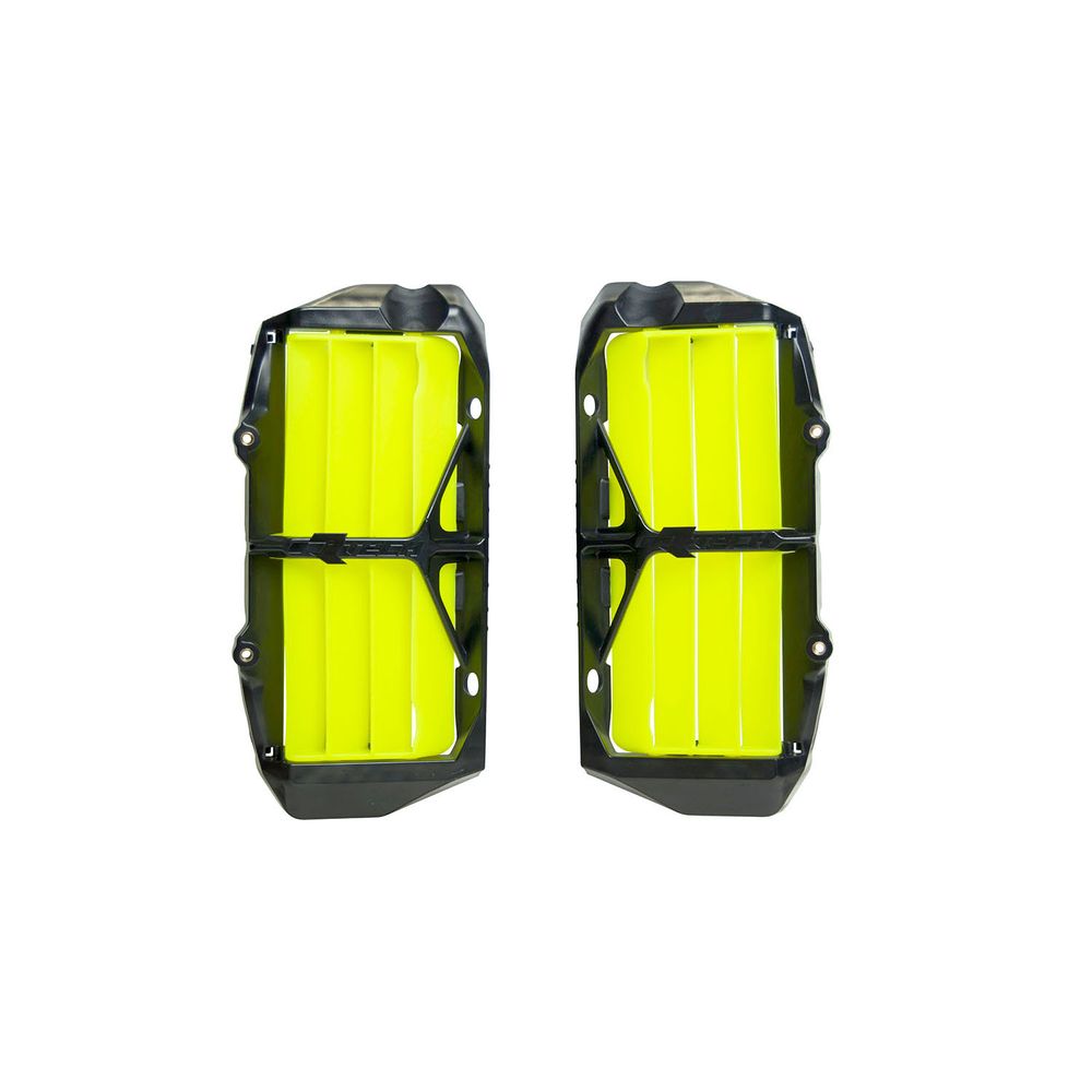 Oversize Reinforced Radiator Louvers Sx-dx Neon Yellow Replica Ktm - Grafite Offroad