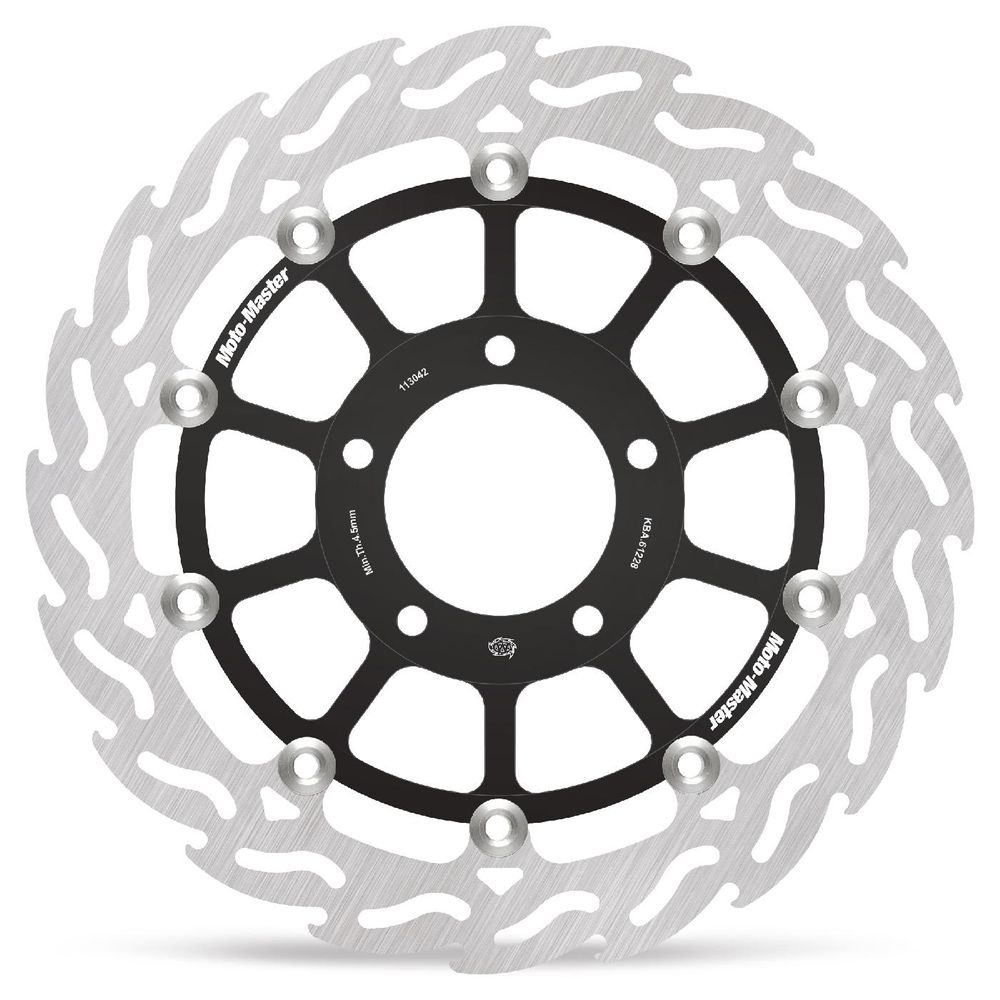 Brake Disc Road Flame - Floating - Front Left - Triumph: T955 Daytona/speed Triple, T1050 Sprint St - Grafite Offroad
