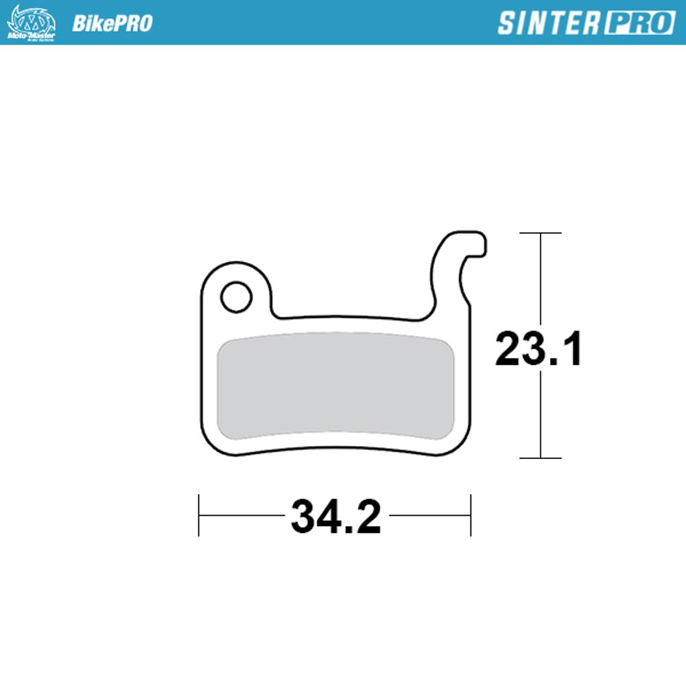 Brake Pads Bicycle Sinter Pro: Shimano a Type - Grafite Offroad
