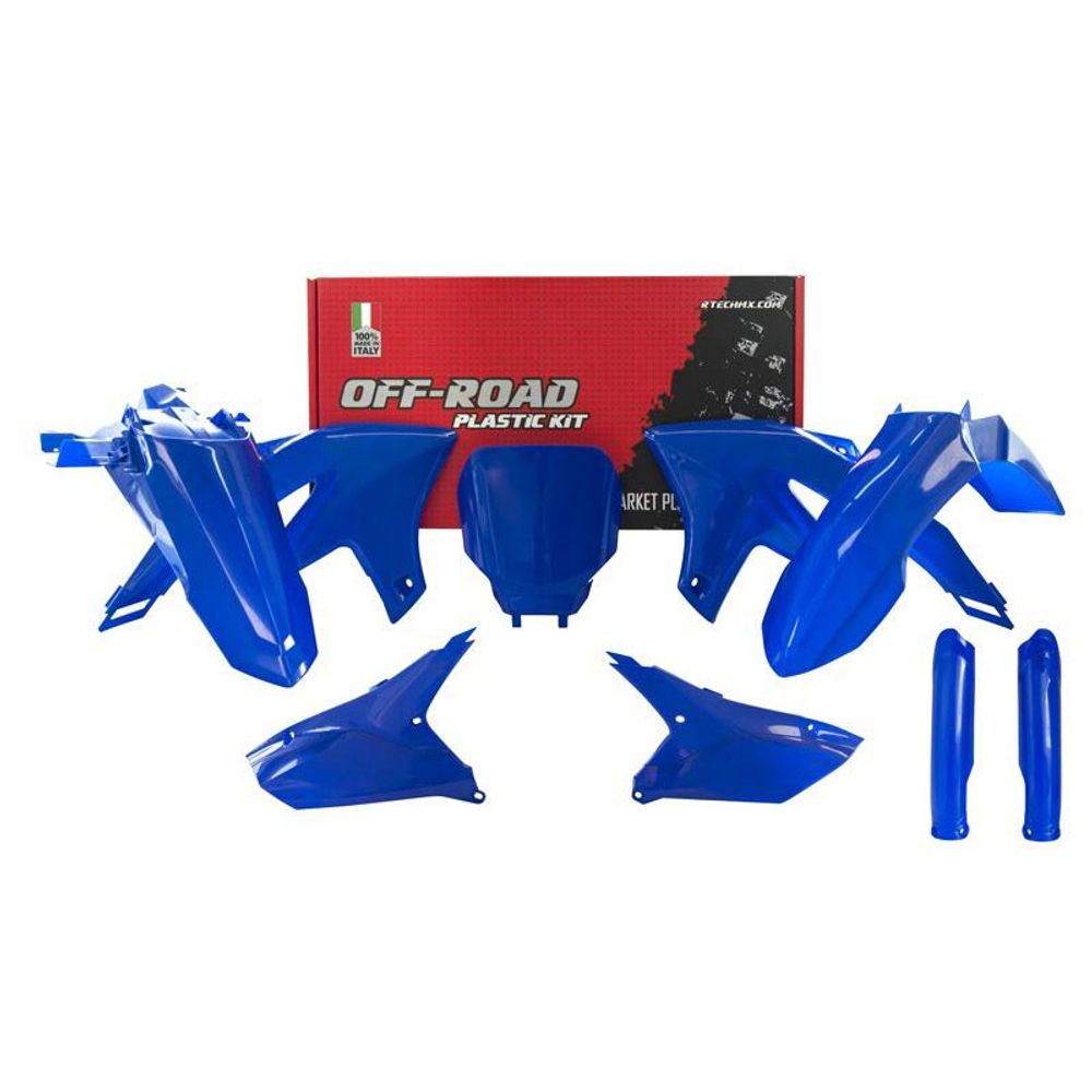 Plastics Kit 6 Pcs Yz Blue- Replica Yamaha W/fork Protectors - Grafite Offroad