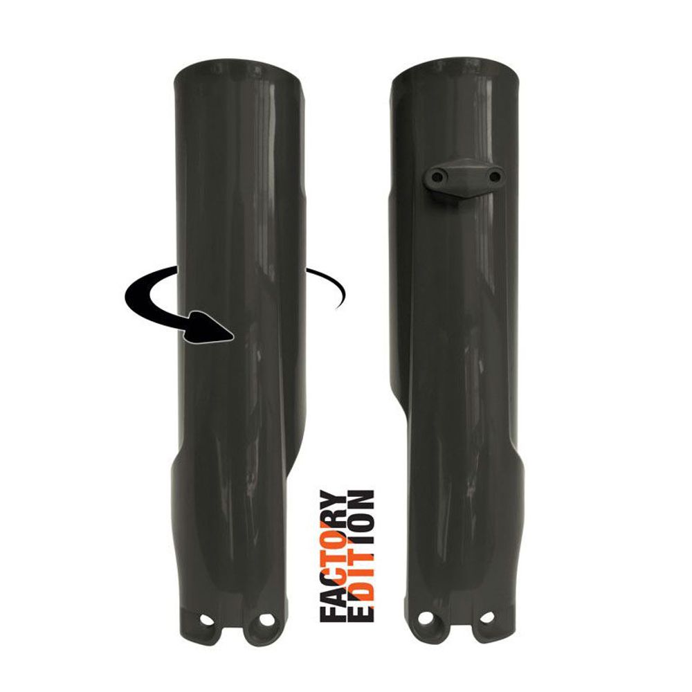 Fork Protectors Factory Full Wrap Black Replica Ktm Husqvarna - Grafite Offroad
