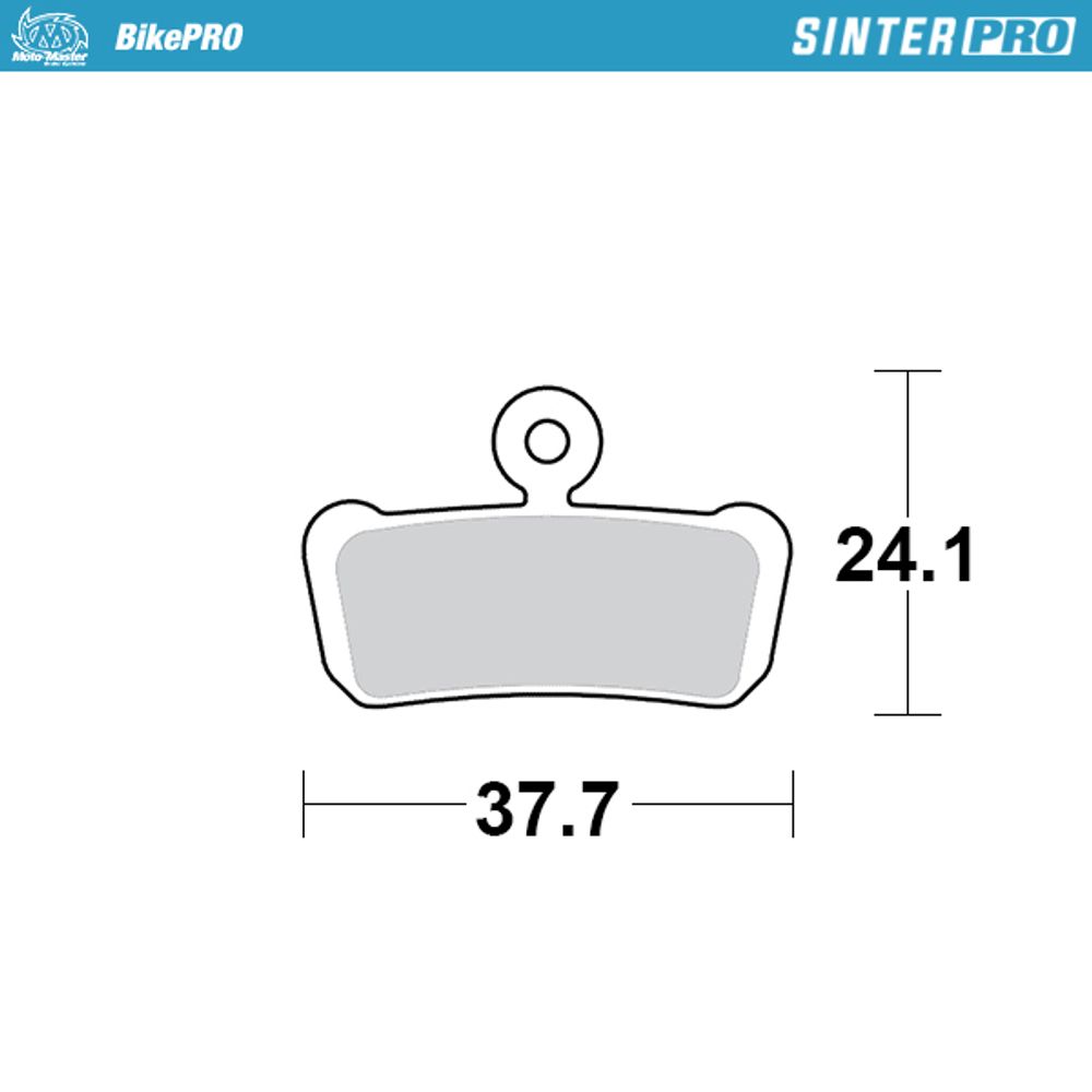 Brake Pads Bicycle Sinter Pro: Avid, Sram 4-piston - Grafite Offroad