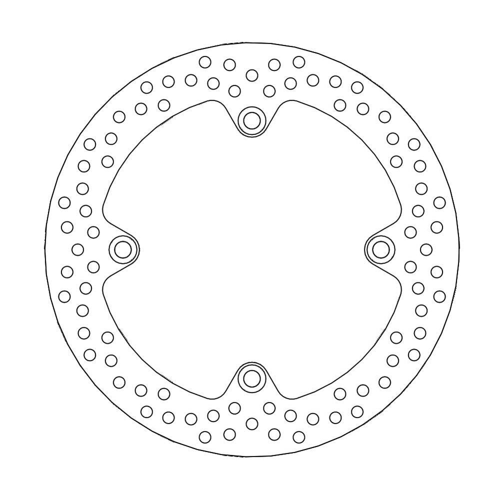 Brake Disc Road Halo - Rear - Suzuki: Dl650 Vstrom/abs, Dl1000 Vstrom, Kawasaki: Klv1000 - Grafite Offroad
