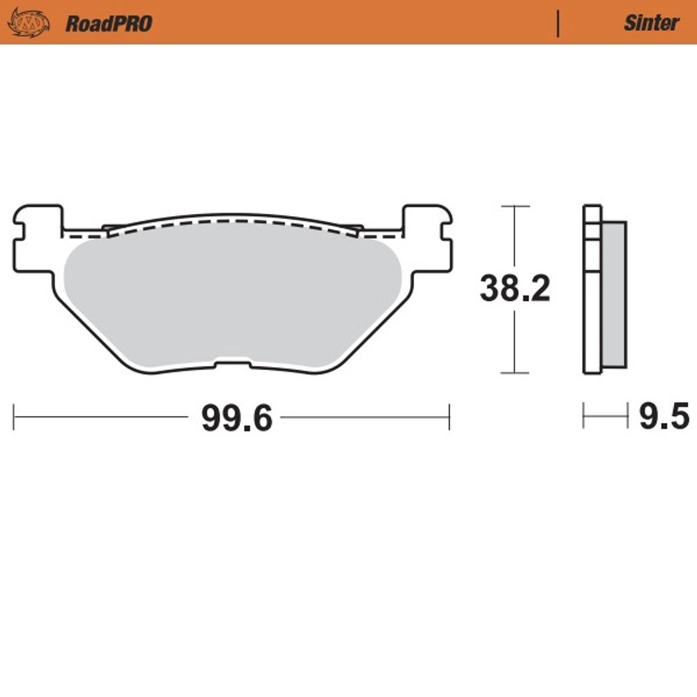 Brake Pads Roadpro Sinter - Rear - Grafite Offroad