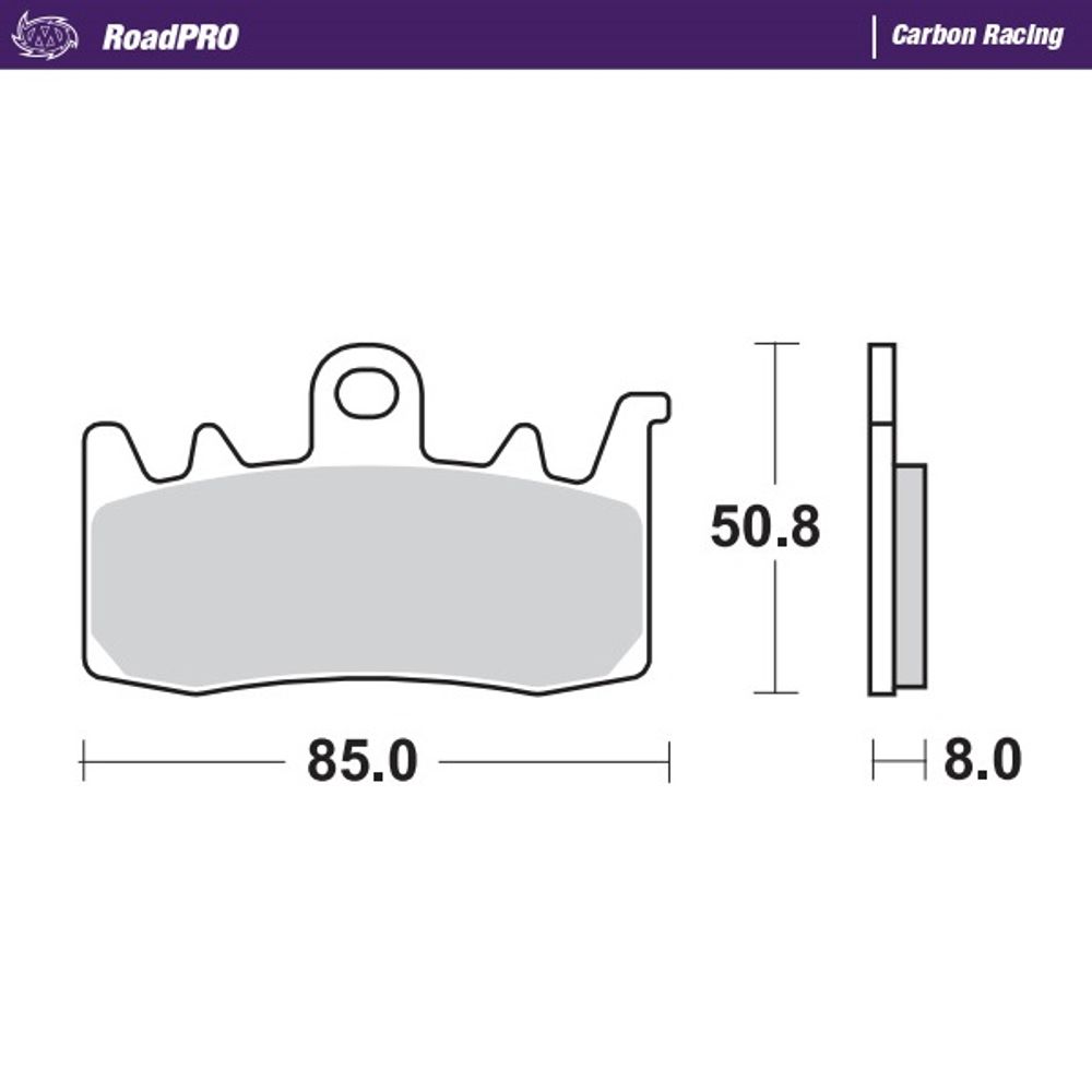 Brake Pads Roadpro Carbon Racing - Front - Grafite Offroad