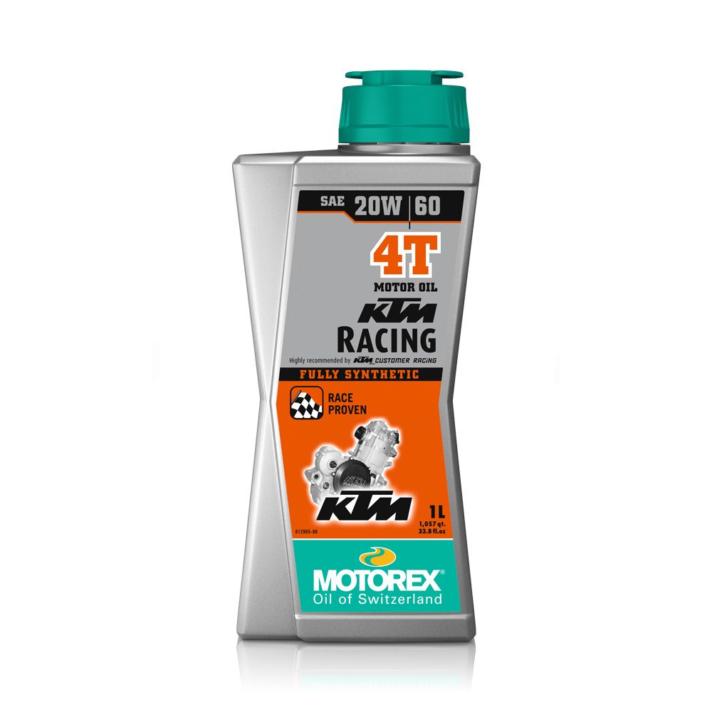 Ktm Racing 4t 20w/60 Bottle 1 Ltr - Packaging 10 Pz - - Grafite Offroad