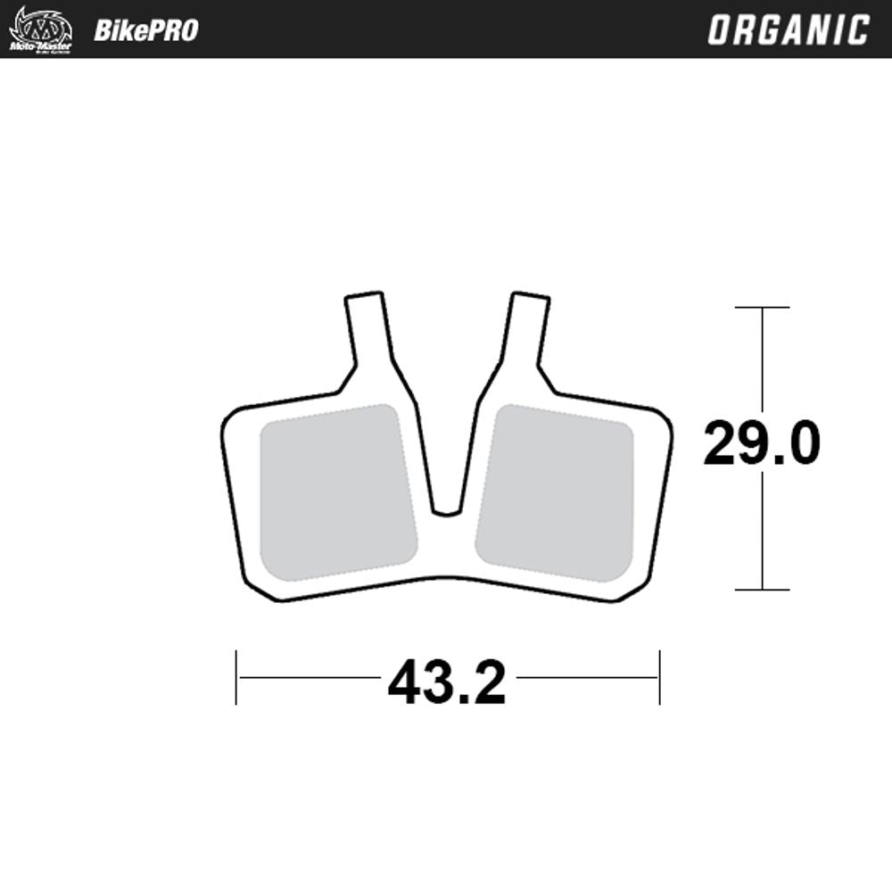 Brake Pad Bicycle Organic - Magura Mt5, Mt7 - Grafite Offroad