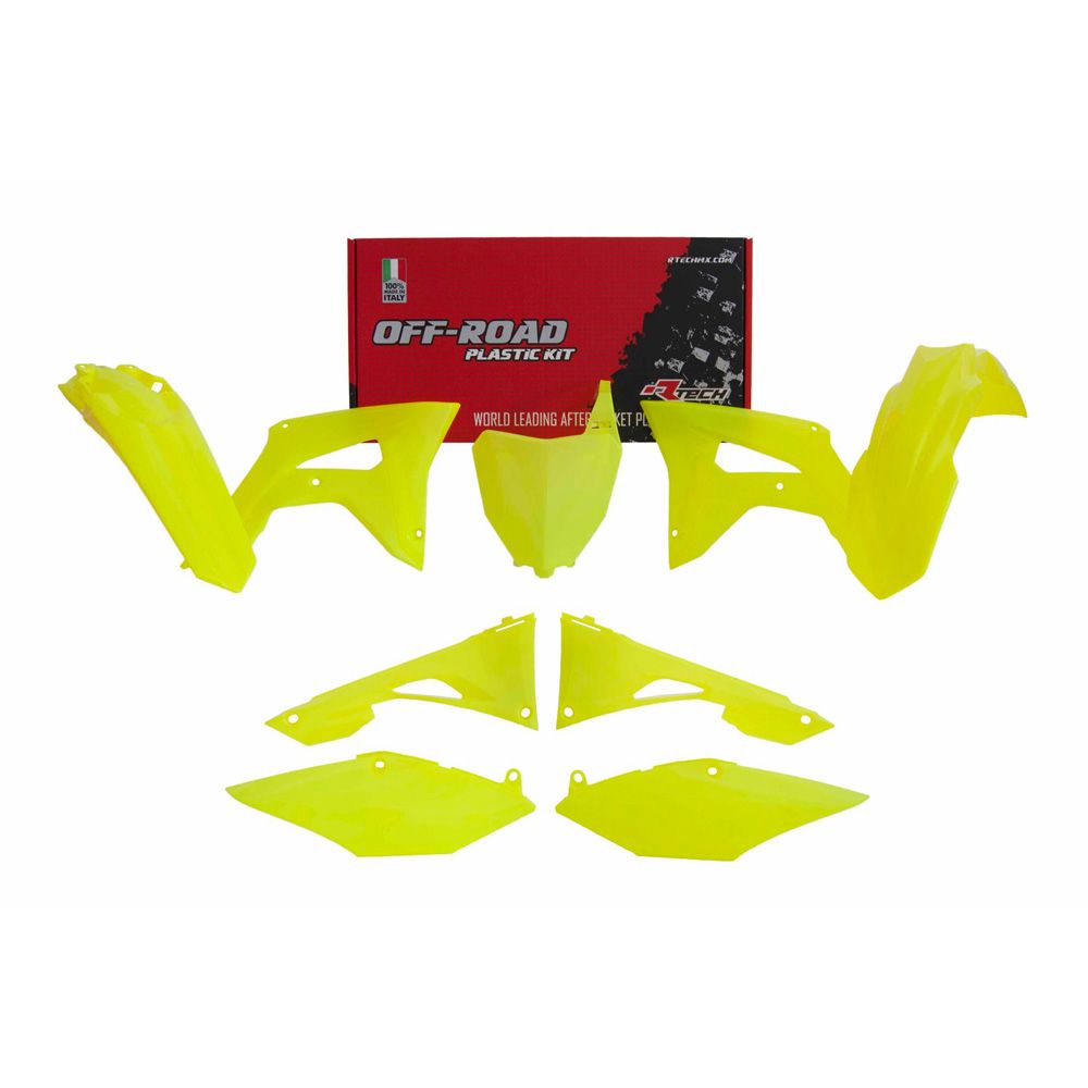 Plastics Kit 6 Pcs W/airbox Covers Neon Yellow Replica Honda - Grafite Offroad
