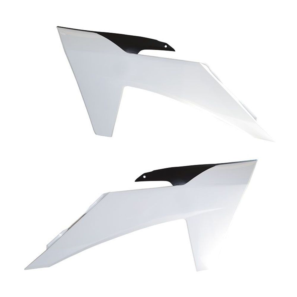 Radiator Scoops Replica Ktm White - Black - Grafite Offroad