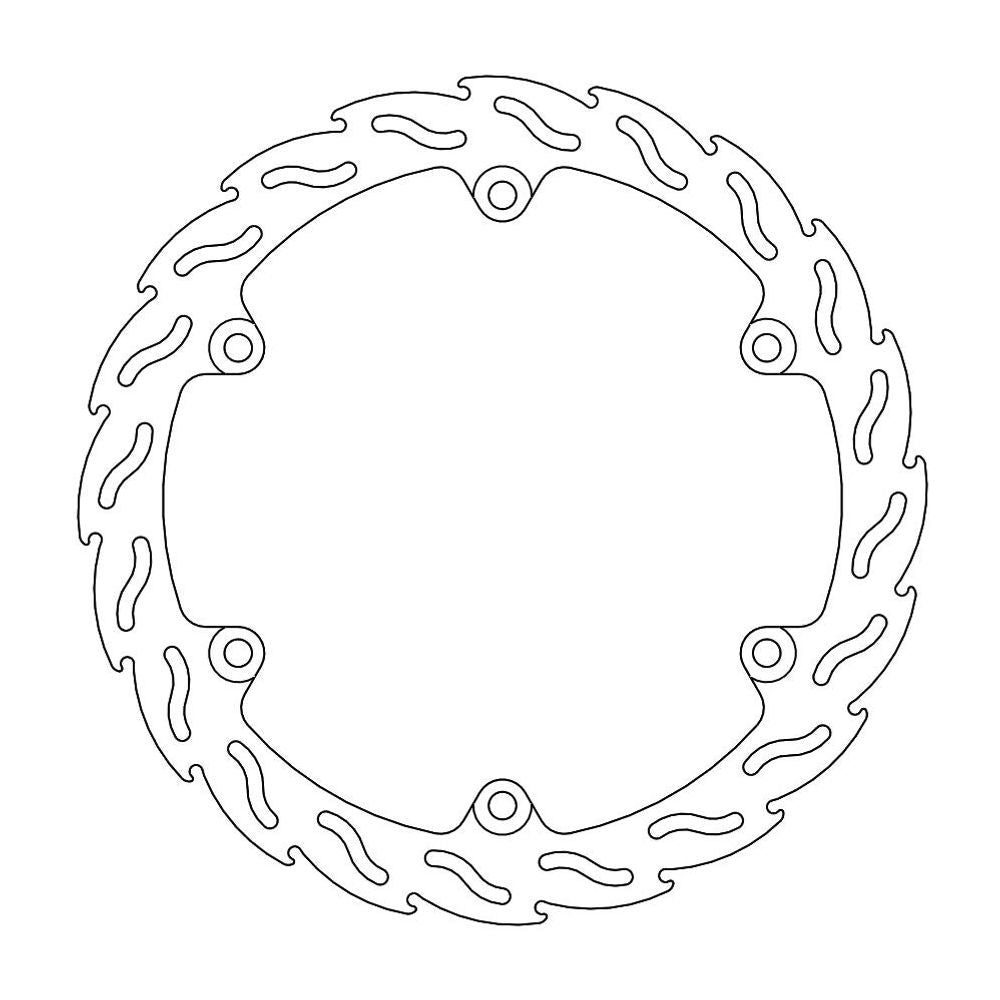 Brake Disc Road Flame - Front Right - Honda: Cb500f/x, Cbr500, Cb650f, Cbr650f - Grafite Offroad