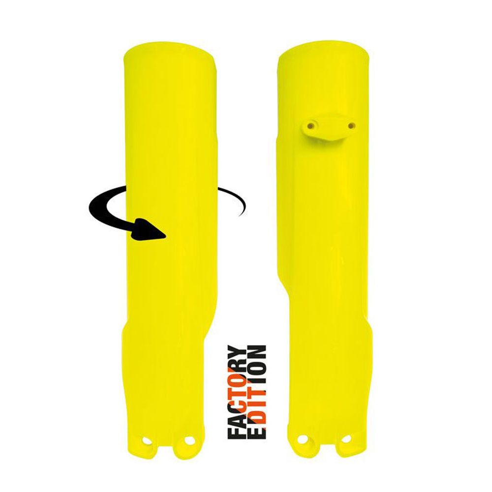 Fork Protectors Factory Full Wrap Neon Yellow Replica Husqvarna - Grafite Offroad
