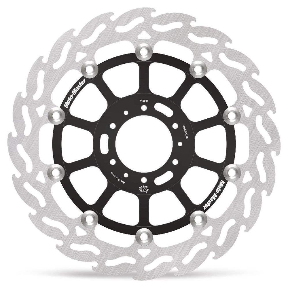 Brake Disc Road Flame - Floating - Front Left - Honda: Cbr 900 Rr, Cbr 600 F, Vfr 800 - Grafite Offroad