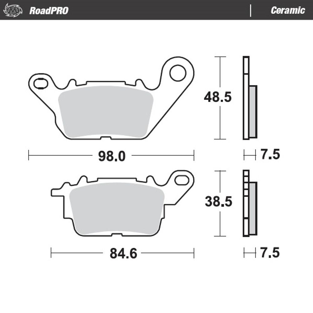 Brake Pads Roadpro Ceramic - Front - Grafite Offroad