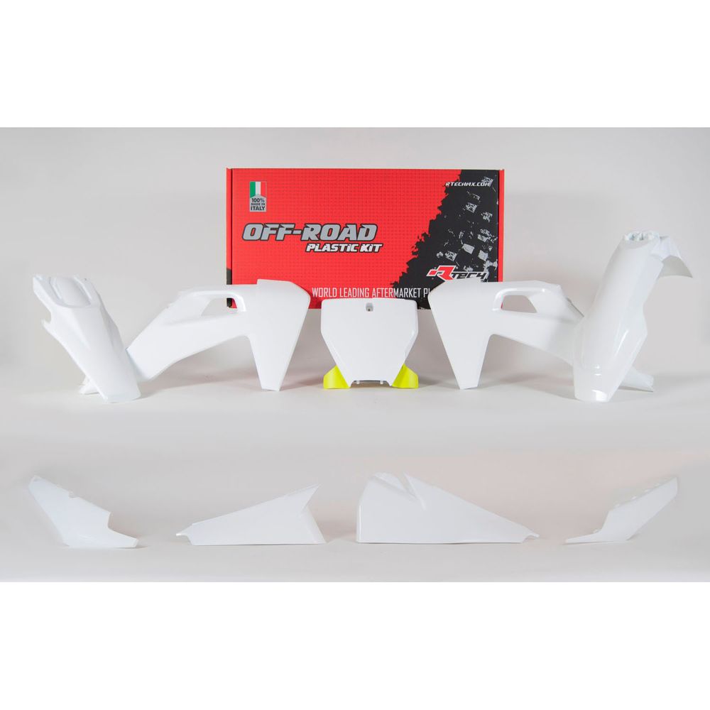 Plastics Kit 6 Pcs White/hsq Lemon Yellow Replica Husqvarna - Grafite Offroad