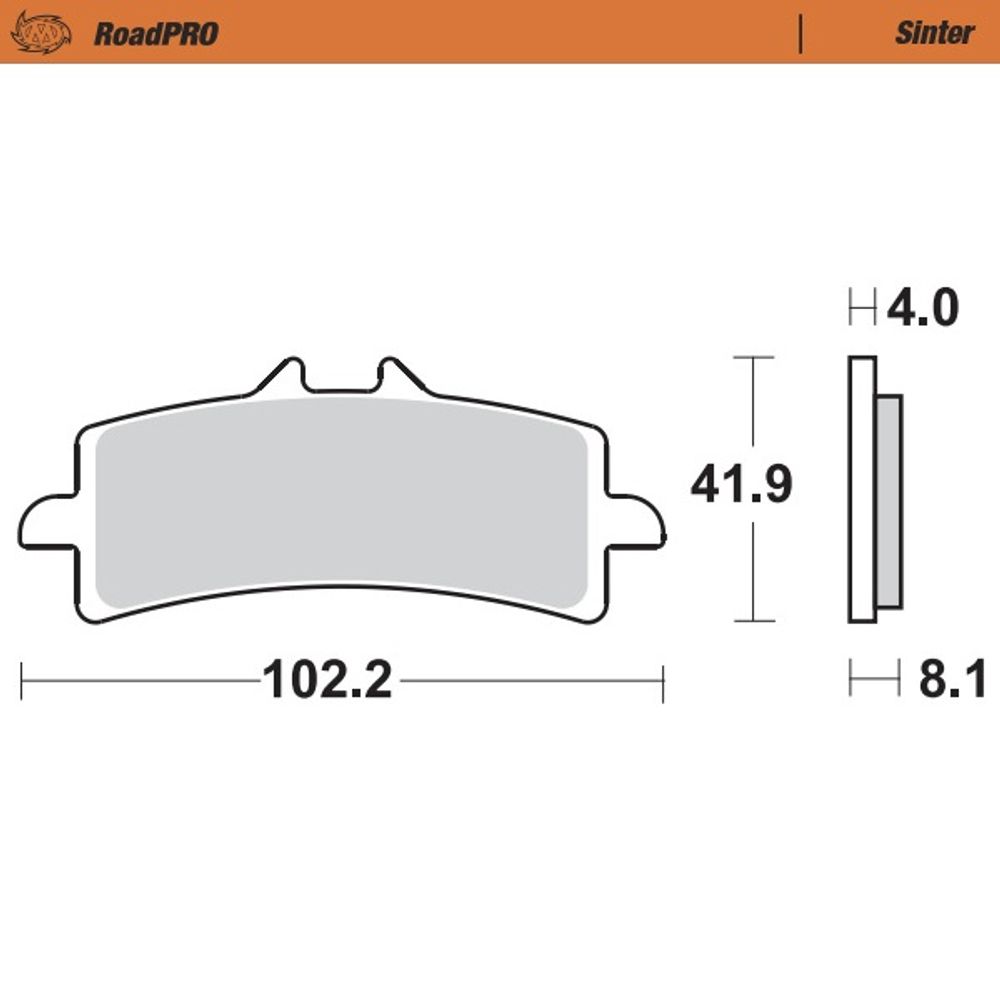 Brake Pads Roadpro Sinter - Front - Grafite Offroad