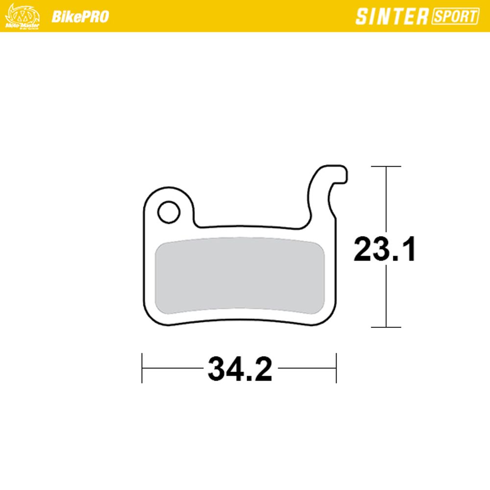 Brake Pads Bicycle Sinter Sport: Shimano a Type - Grafite Offroad