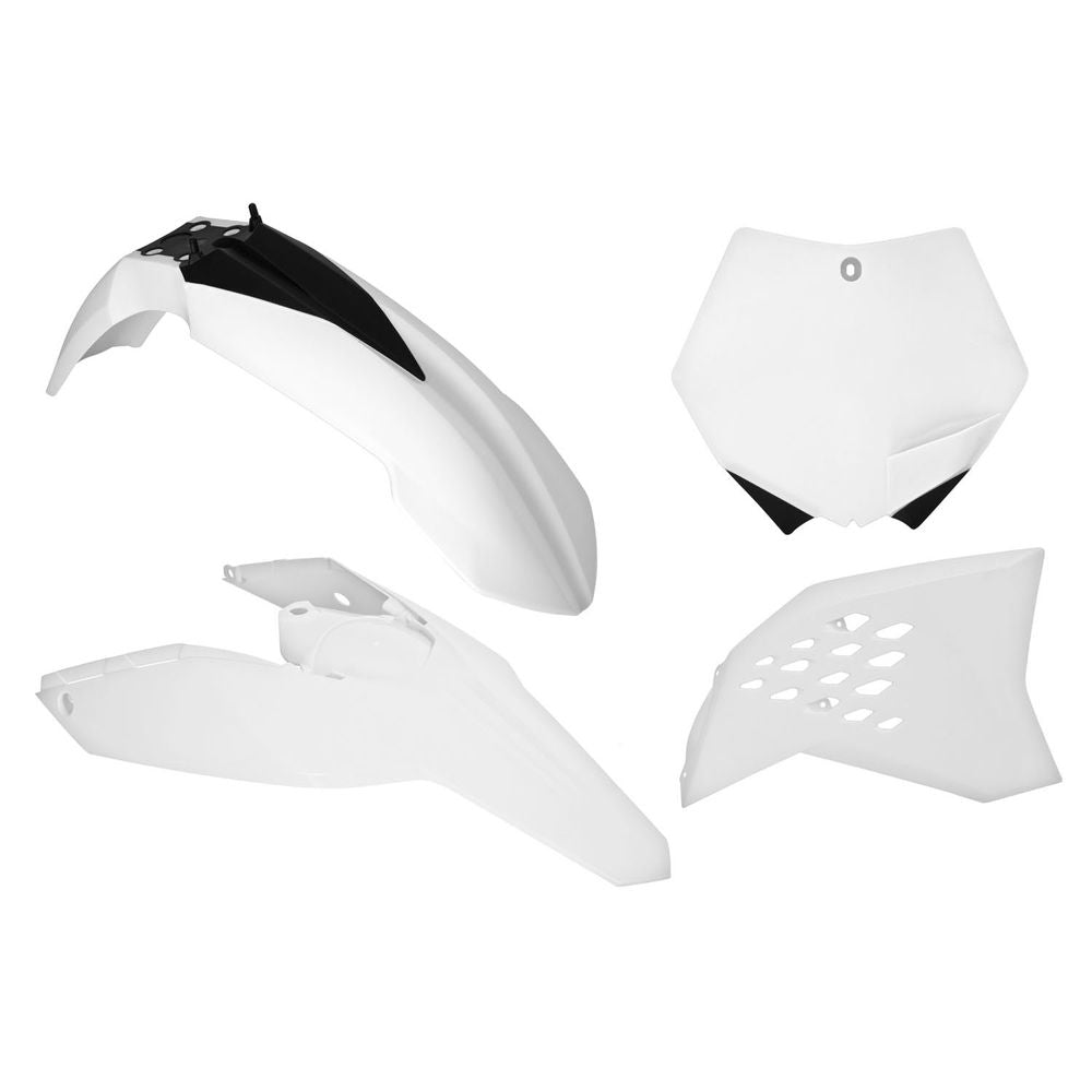 Plastics Kit 4 Pcs White Replica Ktm - Grafite Offroad