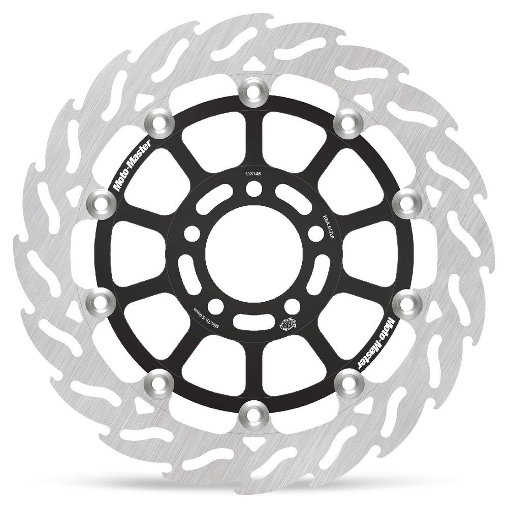 Brake Disc Road Flame Racing - Floating - Front Left - Kawasaki: Zx, Zr, Zzr, Gpz - Grafite Offroad