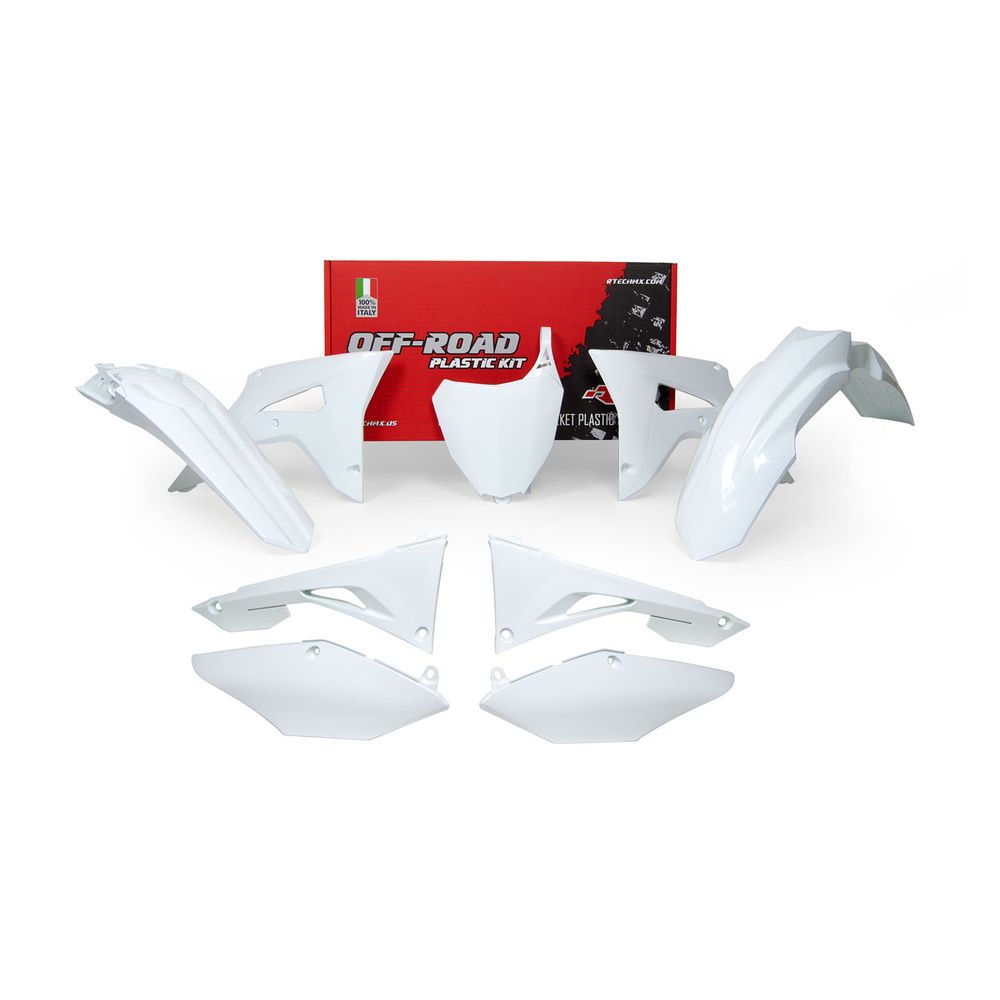 Plastics Kit 6 Pcs W/airbox Covers White Replica Honda - Grafite Offroad