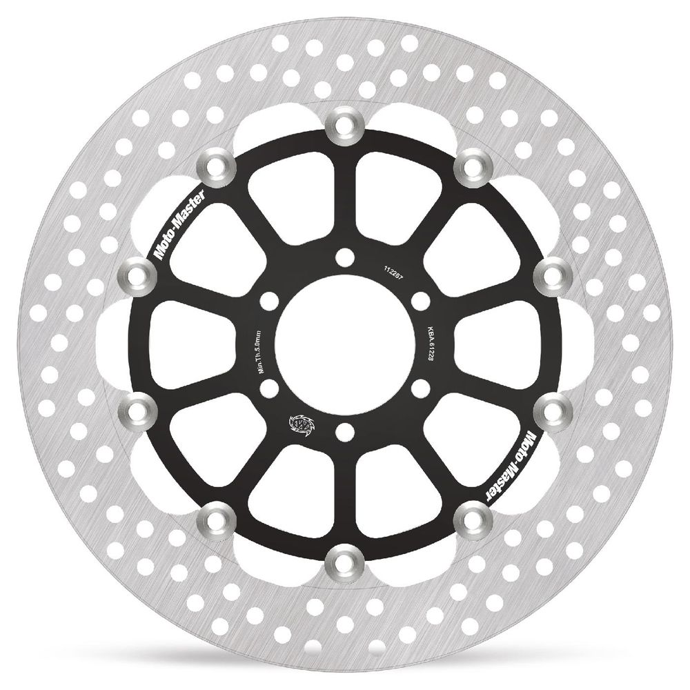 Brake Disc Road Halo Racing - Floating - Front - Ducati: Monster 620/695/800, Multistrada 620 - Grafite Offroad