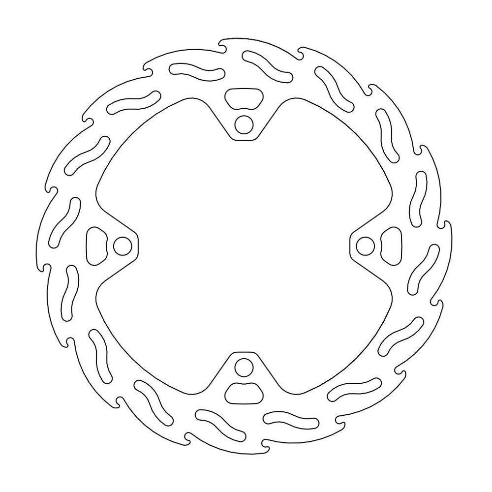 Brake Disc Off-road Flame - Rear - Suzuki: Rmz250/450, Rmx450z - Grafite Offroad