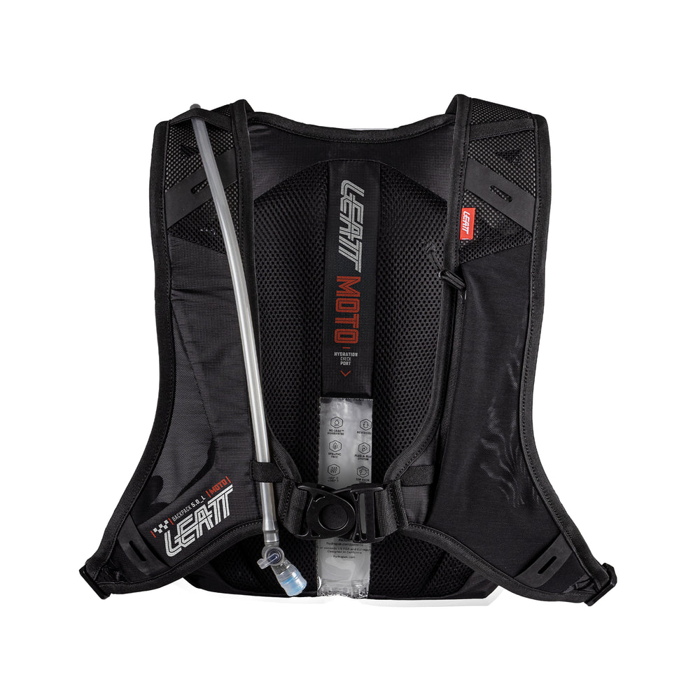 5L Motorcycle Backpack with Hydration Bladder | Black | 5L Leatt - Grafite Offroad