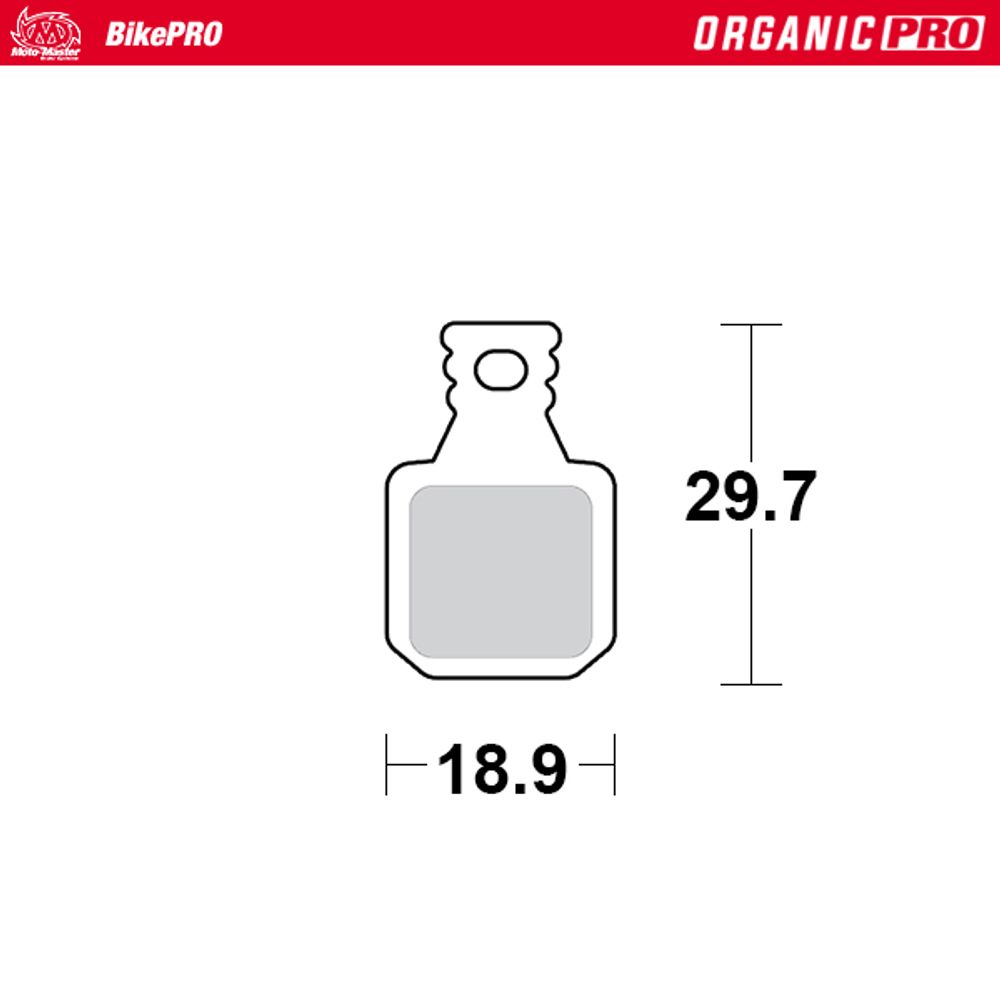 Brake Pads Bicycle Organic Pro: Magura Mt 5, 7 - Grafite Offroad