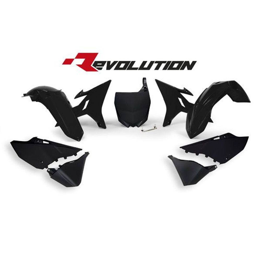 Replacement Plastics Kit 6 Pcs Includes Fende Black - Grafite Offroad