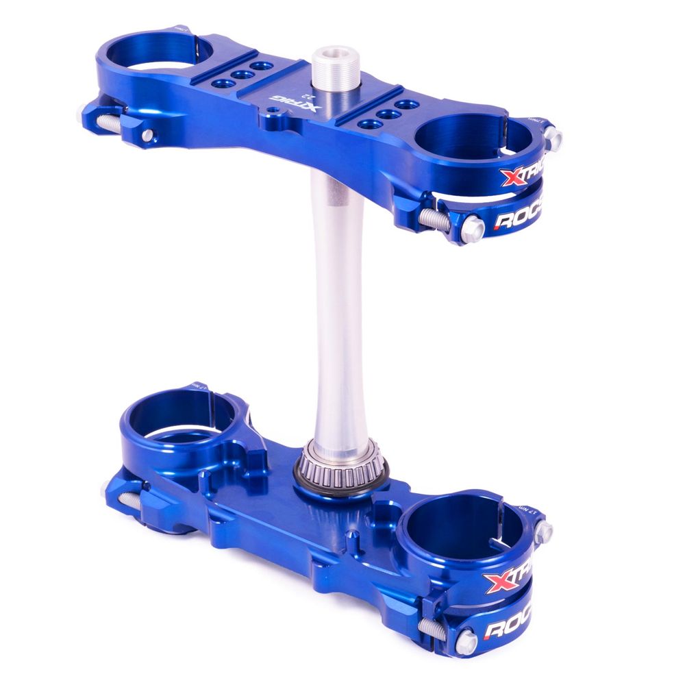 Xtrig Triple Clamp Rocs-tech Fixed Off-set 25mm Yamaha Yz450f Blu - Grafite Offroad