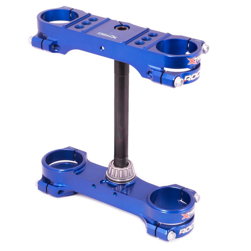 Xtrig Triple Clamp Rocs-tech Fixed Off-set 22 Mm Husqvarna Tc65 Blue - Grafite Offroad