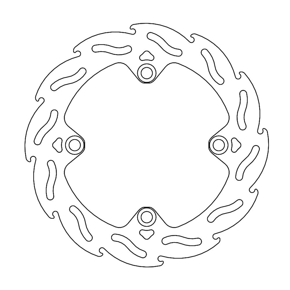 Brake Disc Off-road Flame - Rear - Sherco: Factory 4.4mm - Grafite Offroad