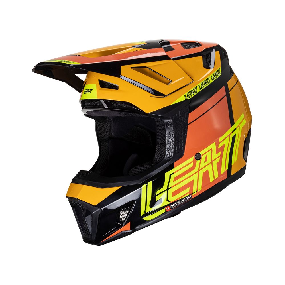 Casco de moto 7.5 con tecnología de turbina 360° y gafas de moto incluidas