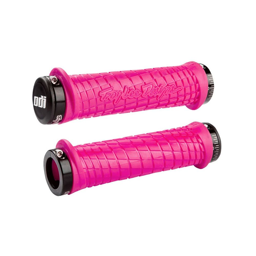 Troy Lee Designs Signature  Mtb Lock-on Bonus Pack | Pink W/ Black Clamps