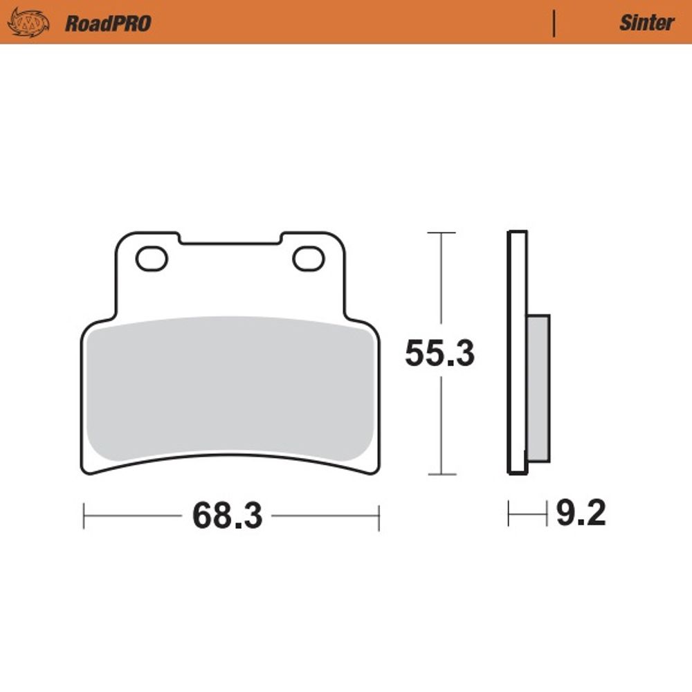 Brake Pads Roadpro Sinter - Front - Grafite Offroad