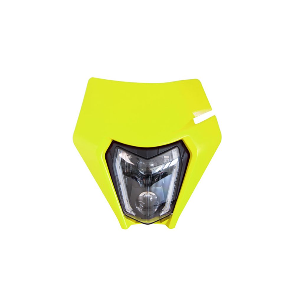 Mascherina Portafaro (Con Faro Led) Ktm Replica Giallo Fluo