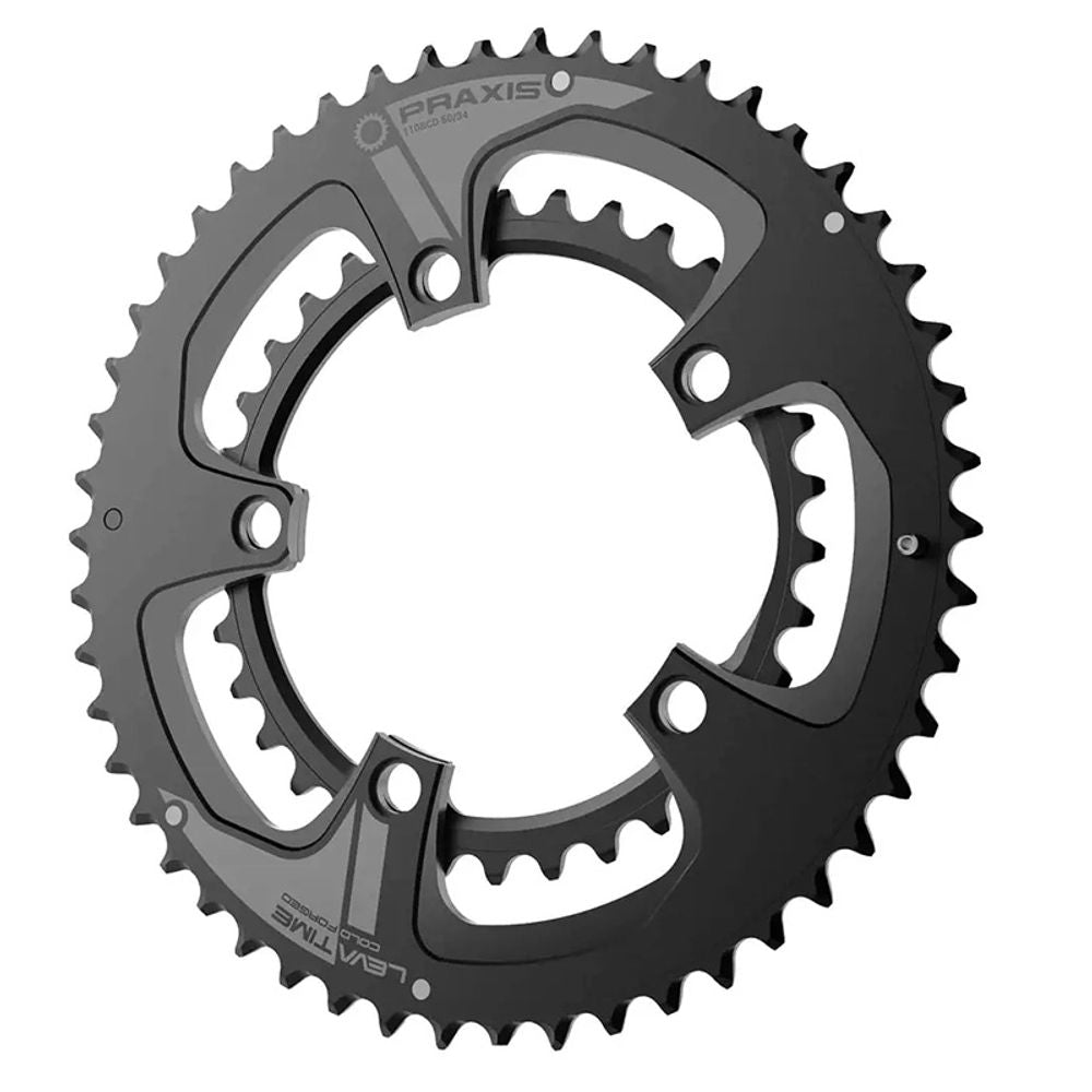 Road Chainrings Set 50/34 - 5x 110bcd Buzz - 2x 10/11/12sp - Grafite Offroad