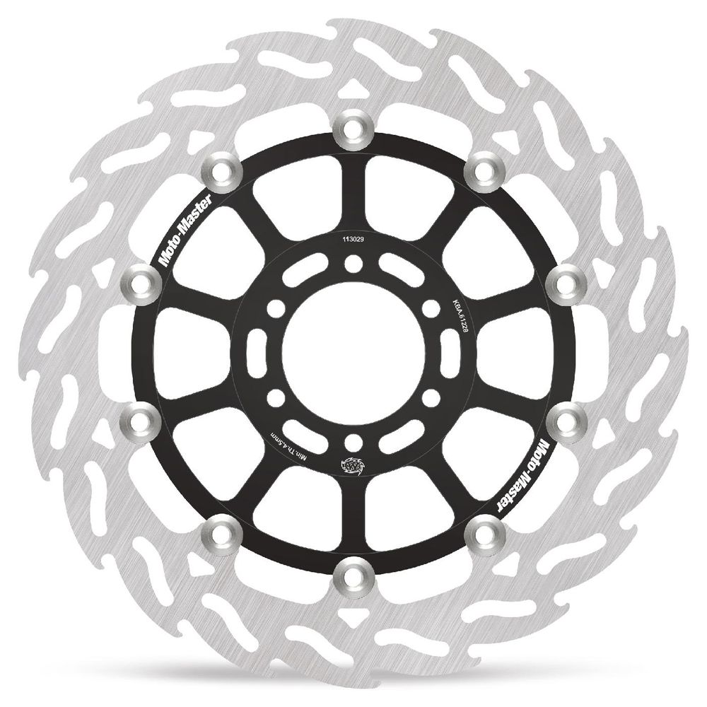 Brake Disc Road Flame - Floating - Front Right - Yamaha: Fz(r) 600, Tdm 850, R1-z 250 - Grafite Offroad