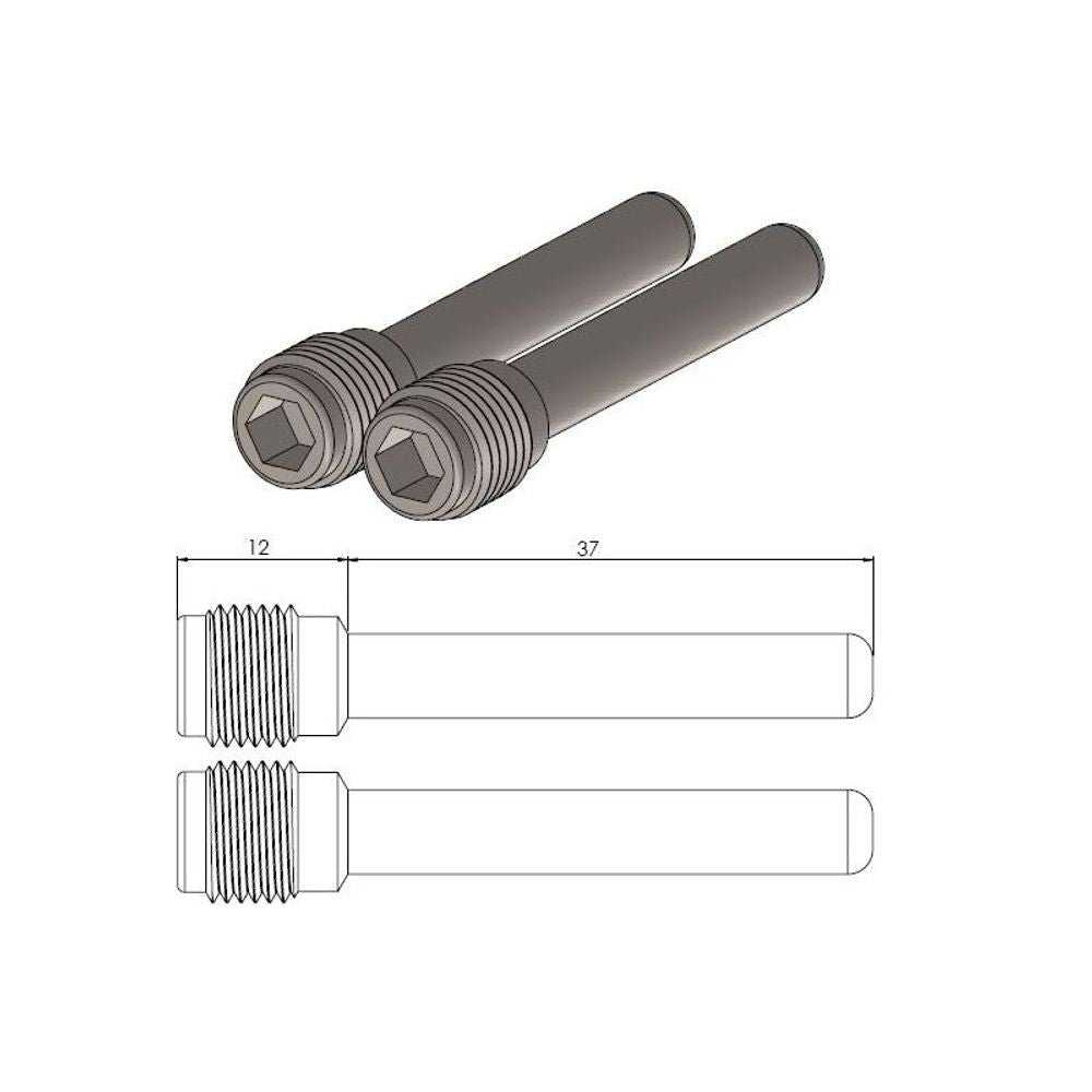 Moto-master Brake Pad Pin - Grafite Offroad