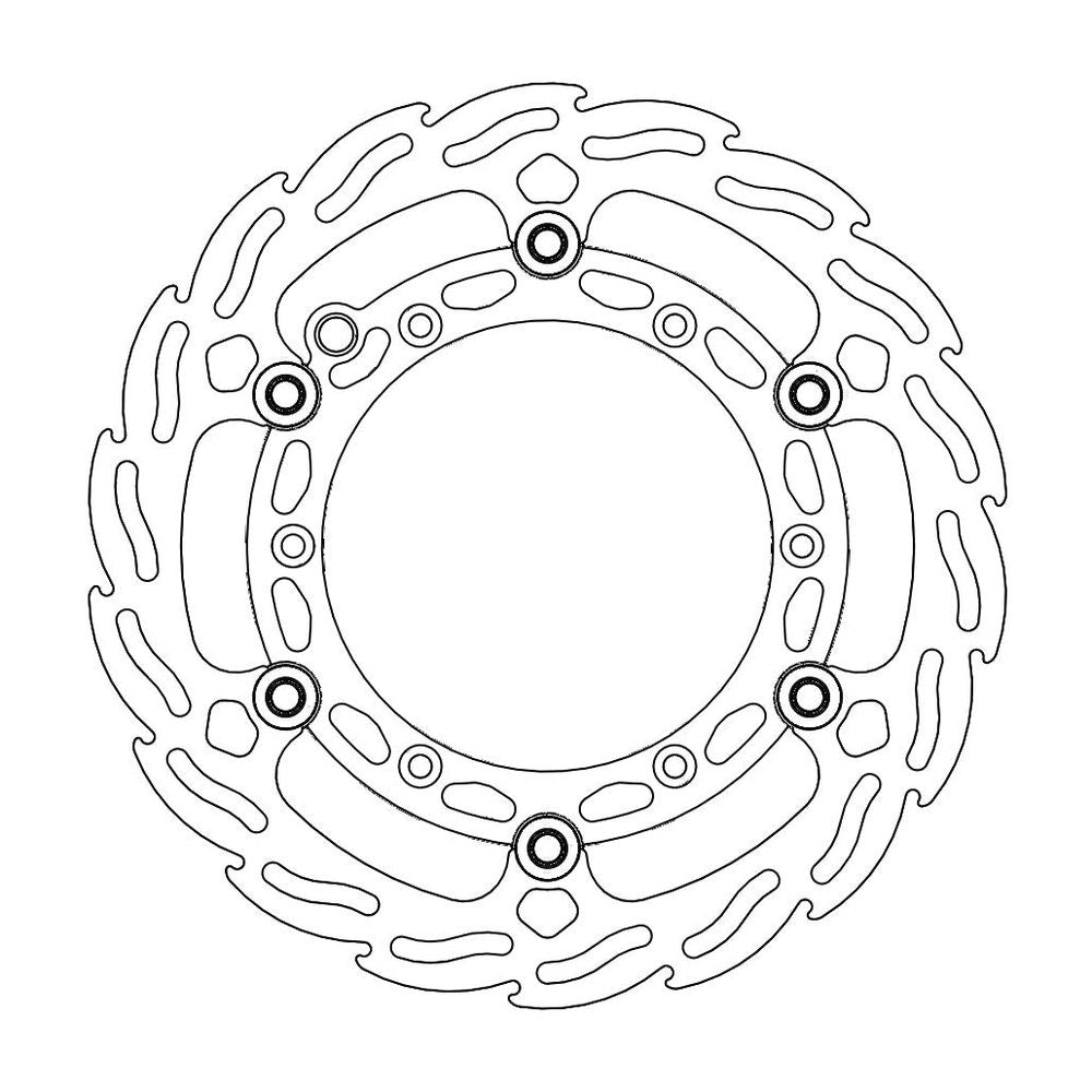 Brake Disc Off-road Flame Mx - Front - &Oslash;260mm - Floating - Ktm, Husqvarna, Gasgas (with Speedometer) - Grafite Offroad