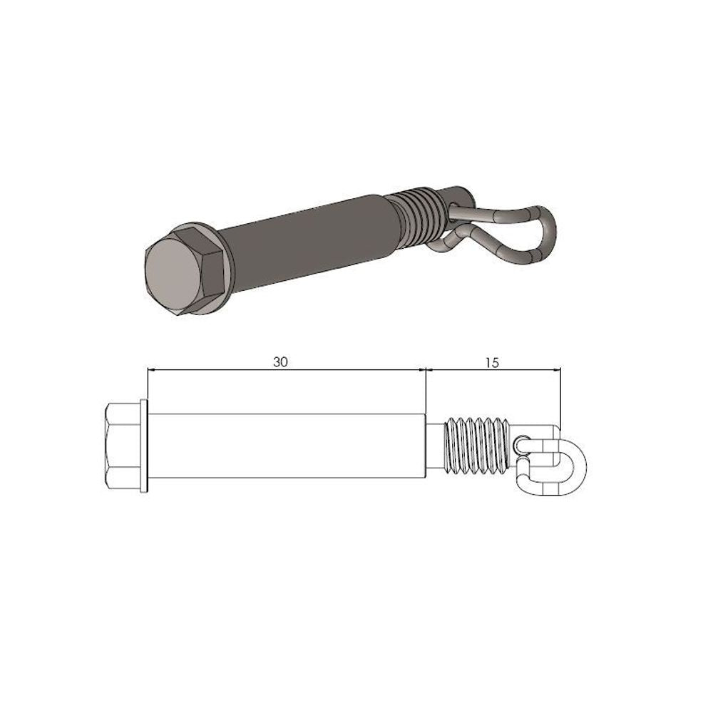 Moto-master Brake Pad Pin - Grafite Offroad