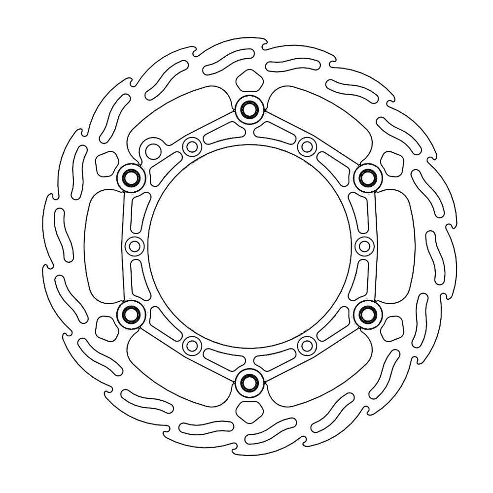 Brake Disc Off-road Flame Enduro - Front - &Oslash;260mm - Floating - Ktm, Husaberg, Husqvarna, Beta - Grafite Offroad