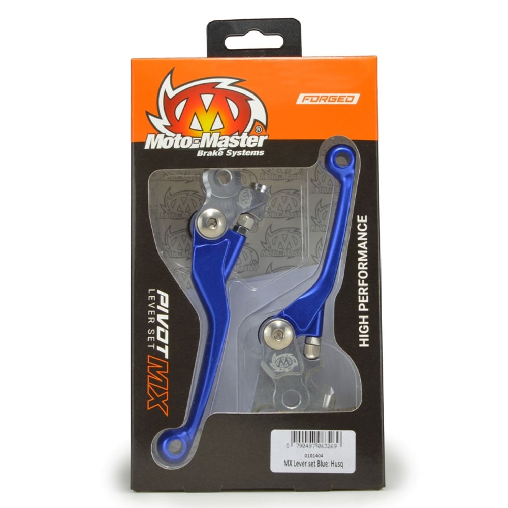 Mx Pivot Lever Set - Forged Blue: Gasgas/husqvarna (braktec) - Grafite Offroad
