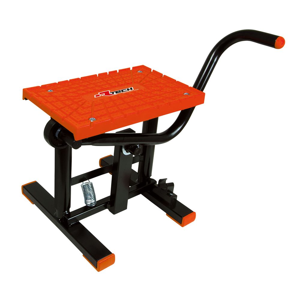 Foot Lift Bike Stand Cross Tpu Plate Black-neon Orange Universal - Grafite Offroad