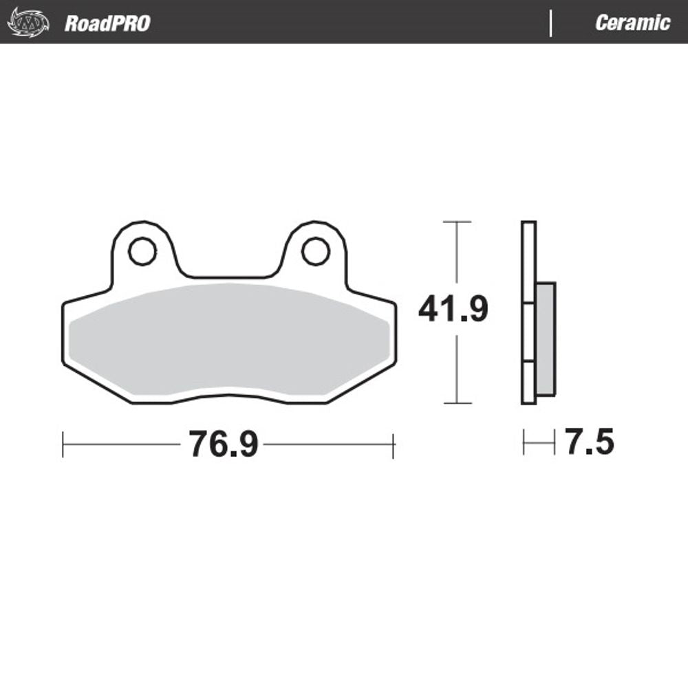 Brake Pads Roadpro Ceramic - Front and Rear - Grafite Offroad