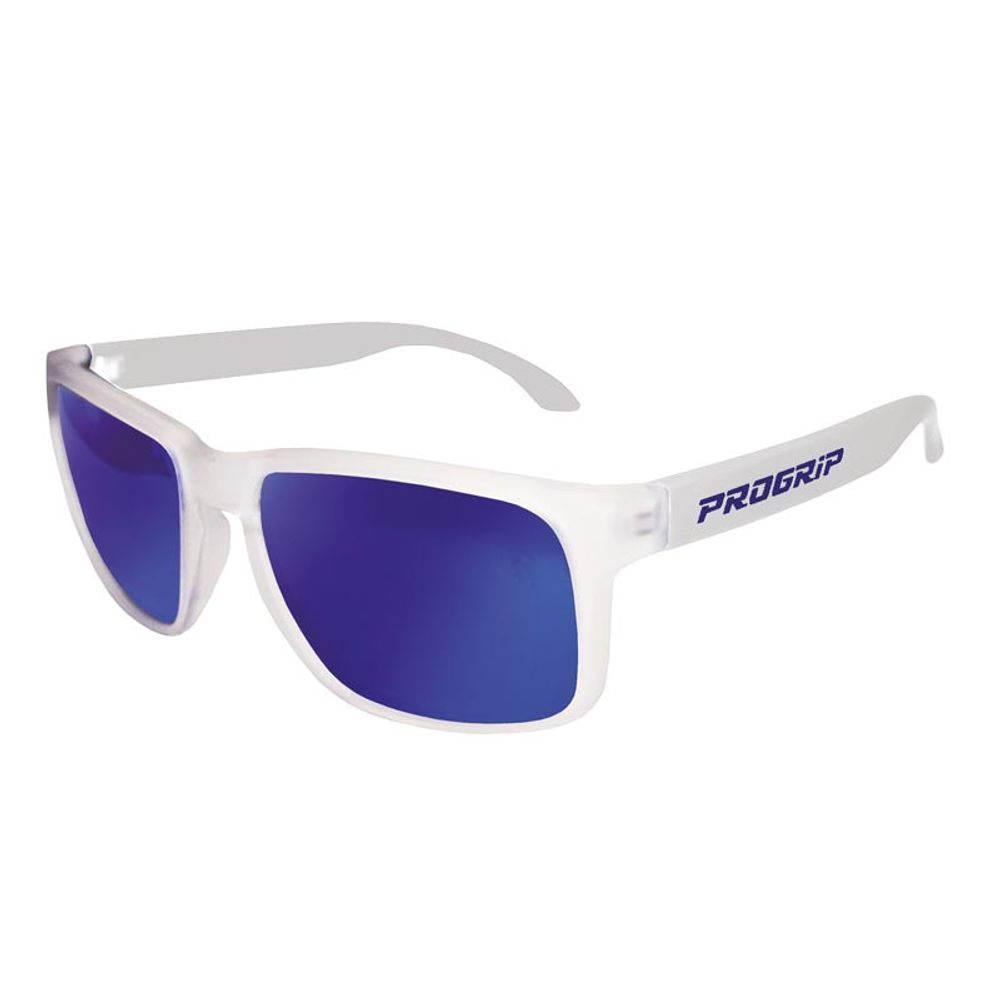 Progrip 3605 Sunglasses Glossy Transparent - Multilayer Lens Blue - Grafite Offroad